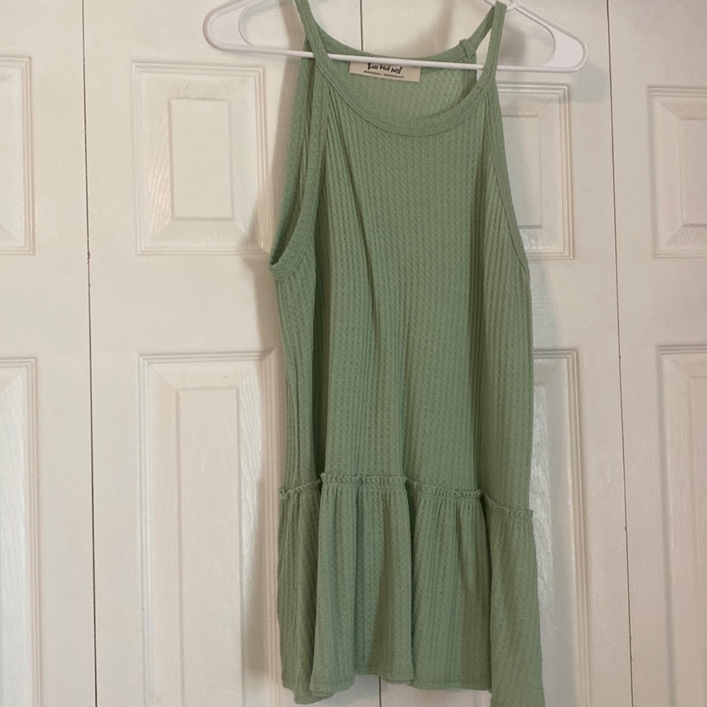 Three Bird Nest, Mint Green/Light Green Top, Size Large, So Cute!